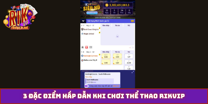 3 đặc điểm hấp dẫn khi chơi thể thao Rikvip