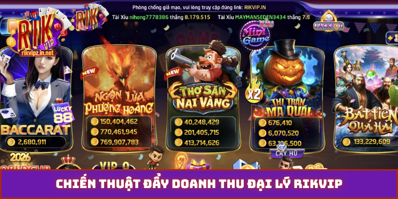 Chiến thuật đẩy doanh thu đại lý Rikvip
