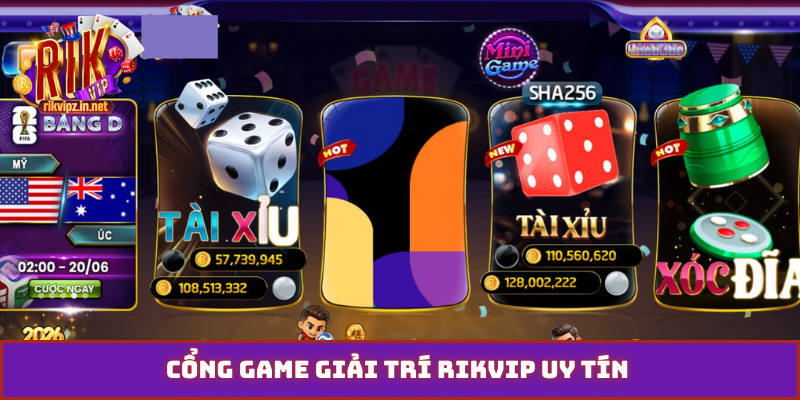 Cổng game giải trí Rikvip uy tín