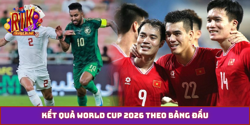 Kết quả World Cup 2026 theo bảng đấu